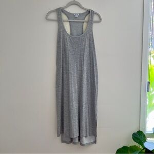 Splendid Lightweight Gray Racerback Tank Midi Dress- XSmall